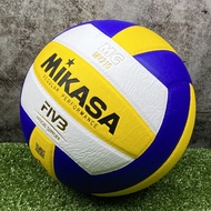 MIKASA มิกาซ่า วอลเลย์บอลหนัง Volleyball PU #5 th MV210 FIVB (920) แถมฟรี ตาข่ายใส่ลูกฟุตบอล +เข็มสู