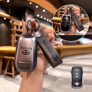 4ปุ่ม พวงกุญแจรถยนต์ toyota ปลอกกุญแจรถ toyota revo rocoo fortuner innova เคสกุญแจรีโมทรถยนต์ camry 