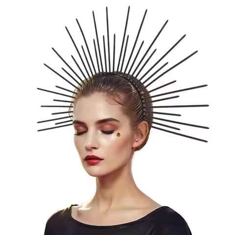 Fashion Sun God Halo Headband Star Gold COSPLAY Hair Hoop The Halo of the Virgin Mary Moon Tiara Hea