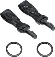 LUITON Duty Belt Keeper with Key Holder for 2¼" Wide Belt Nylon Keychain Police Key Strap Keeper with Snap Tactical Gear Clip Military Molle Hook