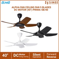 ALPHA FAN CEILING FAN 5 BLADES DC MOTOR (40") PRIMA-5B/40