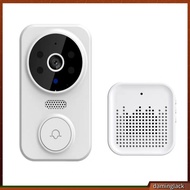 daminglack* Wireless Door Bell Household Door Bell Wireless Doorbell Camera with Night Vision and Two-way Audio Wifi Remote Video Visual Security Door Bell for Home Southeast Asian