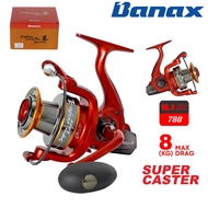 8kg Maxdrag Banax Super Caster Fishing Reel Surf Saltwater Inshore 7BB #tcetackles