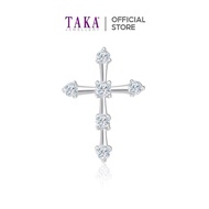 TAKA Jewellery Cross Diamond Pendant 9K Gold