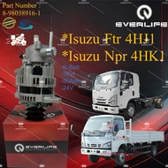 {8-98038916-1} Alternator Isuzu Ftr 4HJ1 / Isuzu Npr 4HK1 [ B-Belt ] [ 50Apm ] [ 1Pin ] [ 24V ] Ever