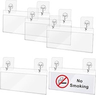 NBEADS 15 Pcs Acrylic Window Sign Holder Combo, 8.78x4.09 Inch Clear Pvc-Arylic Label Holder With 10