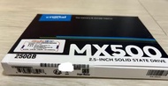 美光 SSD MX500 250g  2.5"sata 全新未拆 固態硬碟 非1T 非500g