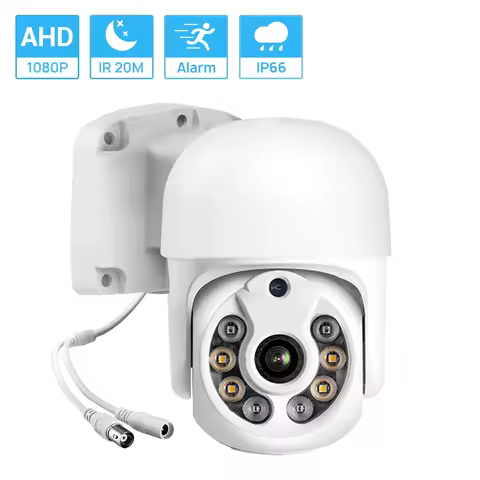2K 1080P HD AHD Mini Speed Dome Camera 3.6MM Lens 30M IR Nightvision IP66 Waterproof Outdoor Camera 