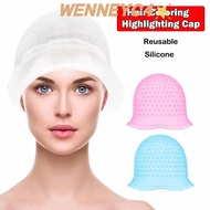 WENNEYU Hair Coloring Highlighting Cap, Silicone Reusable Hair Coloring Hat, With Hook Hair Dying Fr