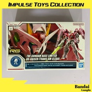 [READY STOCK] Bandai RG 1/144 The Gundam Base LIMITED 00-Raiser [Trans_AM Clear] Model Kit 5060607