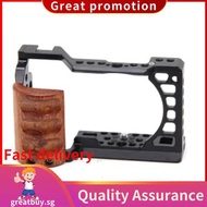 A6400 / A6300 / A6100 / A6000 Wood Handle Metal Camera Cage Stabilizer Rig Spare Parts Accessories .