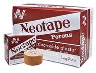 Neotape Porous นีโอเทปสีน้ำตาล เทปแต่งแผลแบบมีรูพรุน เทปพันเดือยไก่ ขนาด (1นิ้วx5หลา)/ม้วน