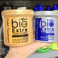 (..แพ็ค...คู่...)ทรีทเม้นท์ไบโอ(กระปุก 500 มิลลิลิตร) bio Extra Super Cream Gold Treatment 500ml.