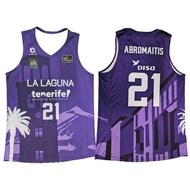 24-25 Spain Basketball Training Must-have for Fans Tenerife City 3D Printed Sports Jerseys NO.21 Jer