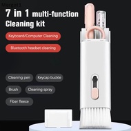 [Margot1] 1Set 7-in-1 Computer Keyboard Cleaner Brush Kit Earphone Dust Cleaning Brush Cleaning Tools Phone Laptop Camera Cleaner Keycap Puller Kit Boutique
