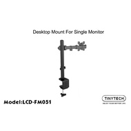 M051 Single TV Monitor Arm Desk Monitor Stand 14-27 Inch (CLAMP TYPE)