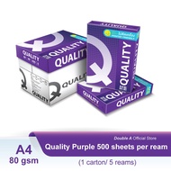 Kertas A4 Quality Purple 80gsm (1 kotak/5 rim)