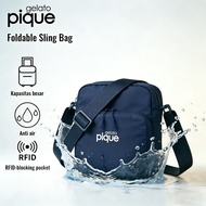 Gelato Pique Official Store/Sling Bag Anti-Theft Gelato Pique: Calm, No Worry Travel biru