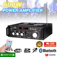 Power Kit Aktif - Power Amplifier Bluetooth EQ Audio Karaoke Home Theater FM Radio 600W  -  Amplifie