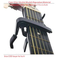 Easy-to-Use Ukulele Guitar Capo Made of Aluminum Alloy and Rubber 8 x 7.5 x 1.4 cm As Pictured