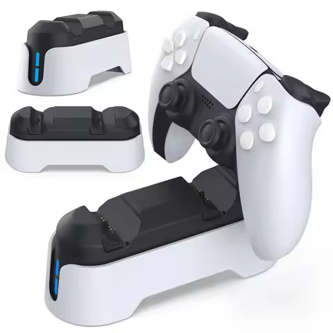 For PS5 Dual Controller Charging Dock with LED Indicator Controller Charger Station for PlayStation 