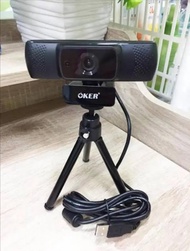 กล้องเว็ปแคม Webcam Oker A521 Full HD Webcam Auto Focus ดำ One
