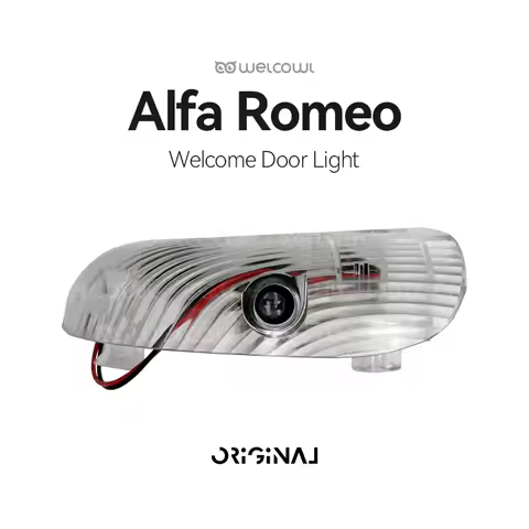 Welcowl for Alfa Romeo GT LED Icon Projector Lamp Door LED Puddle Light for Alfa Romeo 147 Error Fre