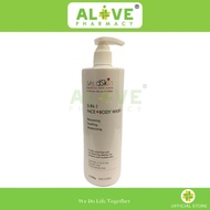 [ALIVE PHARMACY] MEDSKIN 3 in 1 Face & Body Wash 500ml | Pembersih Lembut Muka & Badan | Sesuai Untu
