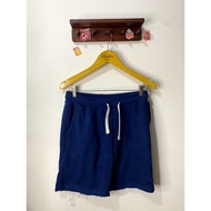 BERSHKA MEN NAVY JOGGER SHORT PANTS