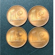 Malaysia 1st Series Parliament 1 Cent 1982 ( 4 Coins )