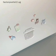 Fcsg Cuteputer Stickers Set with 3D Jelly Planner & Mobile Phone Decorations Jelly