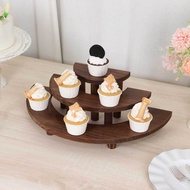 Wooden cake stand,/wooden cake display stand