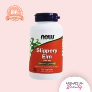 NOW Slippery Elm 400mg Supplement (100 Capsules)