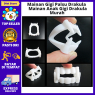 Gigi Palsu Mainan - Gigi Vampire / Gigi Drakula / Gigi Zombie / Mainan Anak Usia 1 2 3 4 5 Tahun - Mainan Anak Laki-laki Perempuan / Dracula Teeth Kids Toys / Mainan Gigi Palsu Anak