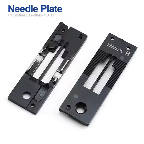 155853 1/4 Needle Plate Fit Brother LT2-B845-7 UTC，B842-7 Double Needle Sewing Machines ，155851 3/16