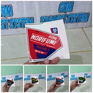STICKER ROCKET 4 BORE UPNORIFUMI FOR KLX CRF WRknalpot