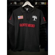 America Retro Haunted Mound Polo Shirt Street Y2k Women Casual Embroidery Cotton Baseball Hip Hop Sh