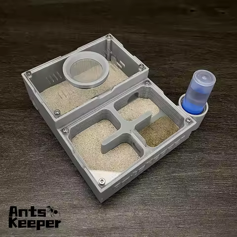 【Four Section】Flat Ant Farm with Indepedent Rooms for Ants keeper , Ant Hill House Nest for Small an