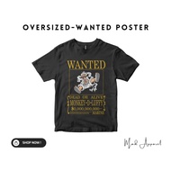 Oversized Wanted Poster Gear 5th Strawhat Luffy T-shirt Merch, Luffy T-Shirt Gear 5th Luffy T-shirt