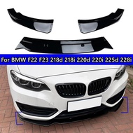 PP Front Bumper Splitter Lip for BMW F22 F23 218d 218i 220d 220i 225d 228i Body Kit Spoiler ABS Diff