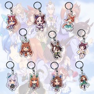 GANTUNGAN Uma Musume Mejiro Mcqueen Keychain - Silence Suzuka - Keychain - Souvenir - Tokai Teio