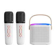 ACTUAL Speaker bluetooth 2Mic 1 set karaoke speaker ktv Cute Wireless Lucu Portabel Luar Ruangan Spe