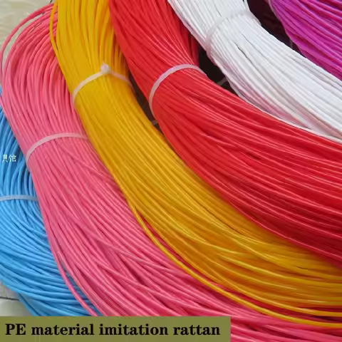 500 Grams about 90 Meters Environmentally Rattan Diy Woven Rattan Repair Material Plastic for Rattan