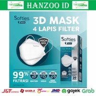 Masker Softies 3D Surgical 4 Ply isi 20 per Box Masker Evo Softies