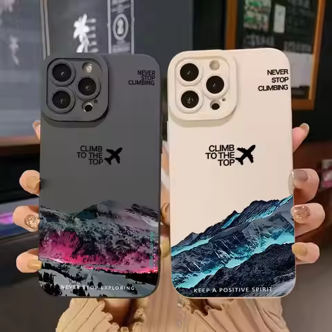 Luxury Mountain Peak Aircraft North Phone Case For Samsung Galaxy A56 A16 A06 A35 A15 A34 A24 A13 A7