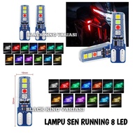 Jelly Turn Signal Lights 8 Led Running Led T10 4 Colors Running 8 Rgb Turn Signal Lights Dusk Flash 