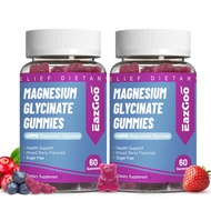 Magnesium Glycinate Gummies 400mg with L-Threonate 200mg - Sugar-Free Magnesium Potassium Supplement