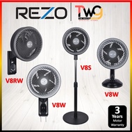 Rezo V8T / V8R / V8RW /V8S 8" Wall Fan Remote Control / Stand Fan / Table fan Extreme Strong wind fa