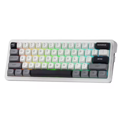 Redragon K722 PRO 60% Wireless Gasket RGB Gaming 61 Keys Hot-Swap Compact Mechanical Free-Mod Socket