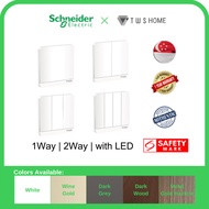 Cheapest Schneider Electric AvatarOn- 16AX 250V 1Gang to 4Gang/ 1Way, 2Way Switch or with LED, White